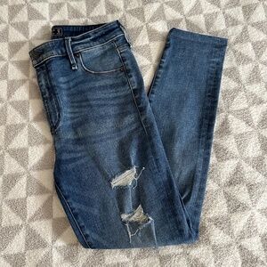 Abercrombie & Fitch Simone High Rise Super Skinny Jeans Medium Wash 27 Short
